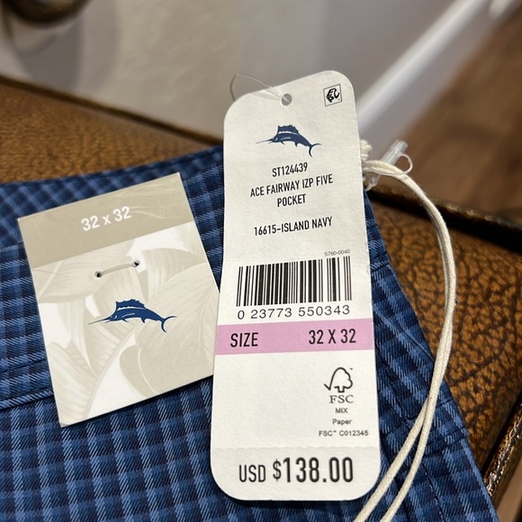 Brand New Tommy Bahama Ace Fairway 5 Pocket Island Pant Moisture Wicking UPF 30! - Picture 7 of 8